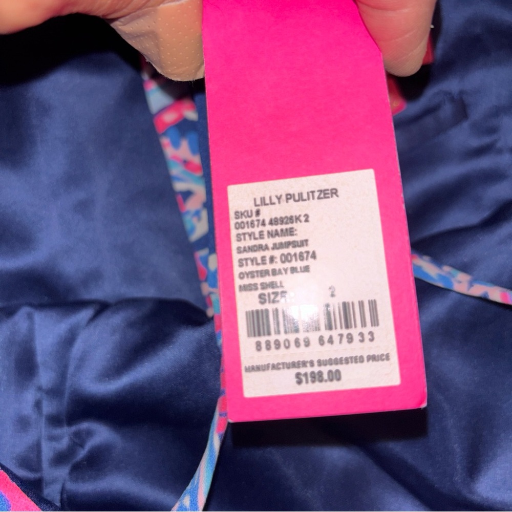 Lilly Pulitzer Sandra Jumper.  Oyster Bay Blue.  Size 2 - Picture 5 of 14